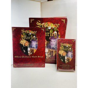 VHS SCROOGE & MARLEY w Official Producers Guide Script in Sleeve Vintage Sealed